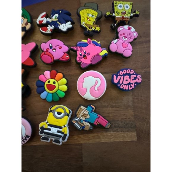 Toy Story Mario Kirby Sponge Bob 19 Shoe Charms  Multiple Characters Fits Crocs - Picture 3 of 4